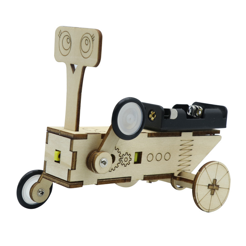Science Robotics - DIY Reptile Robot Electric Wooden Science