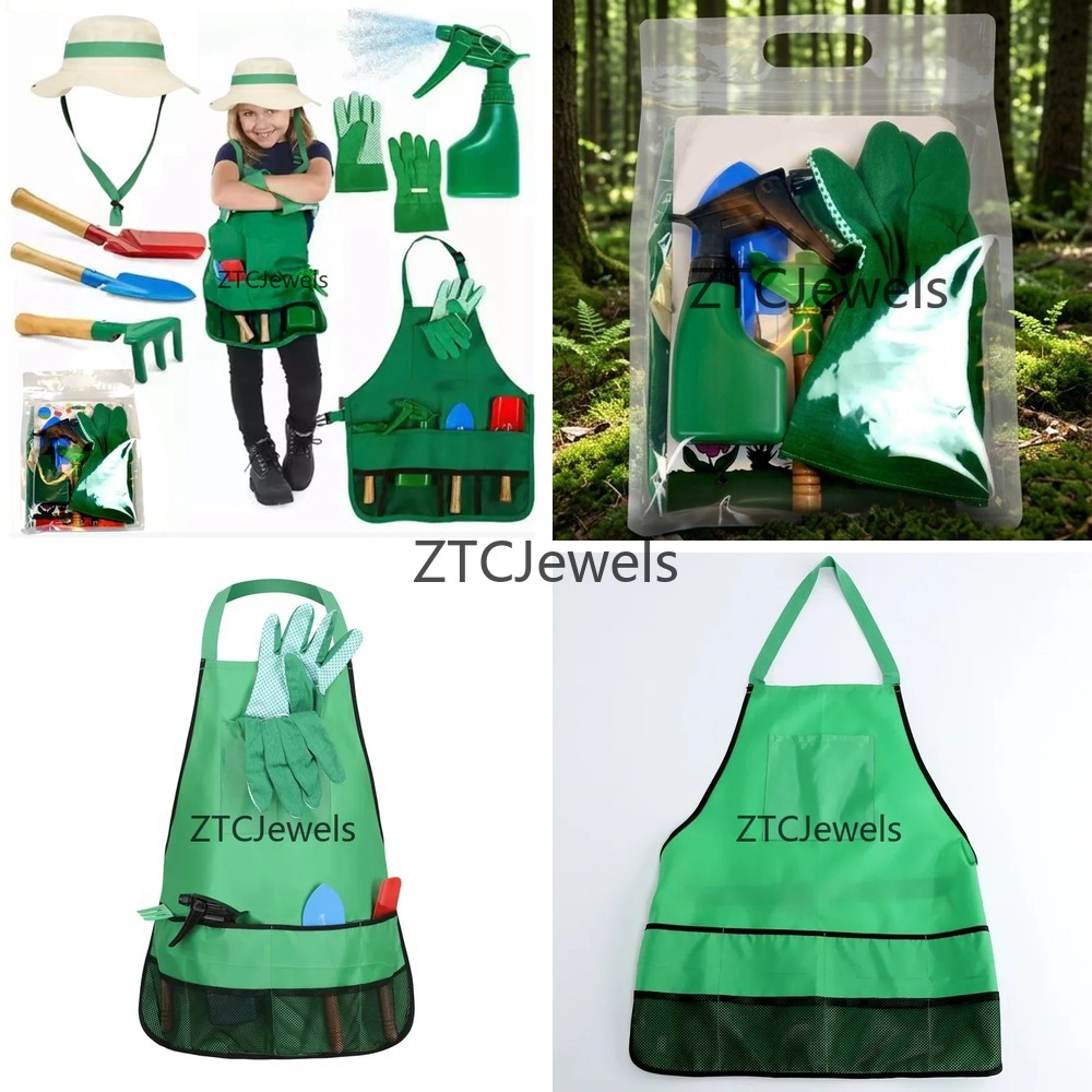 Kids Garden Apron Tool Set wit - огляд і ціна Science Toys