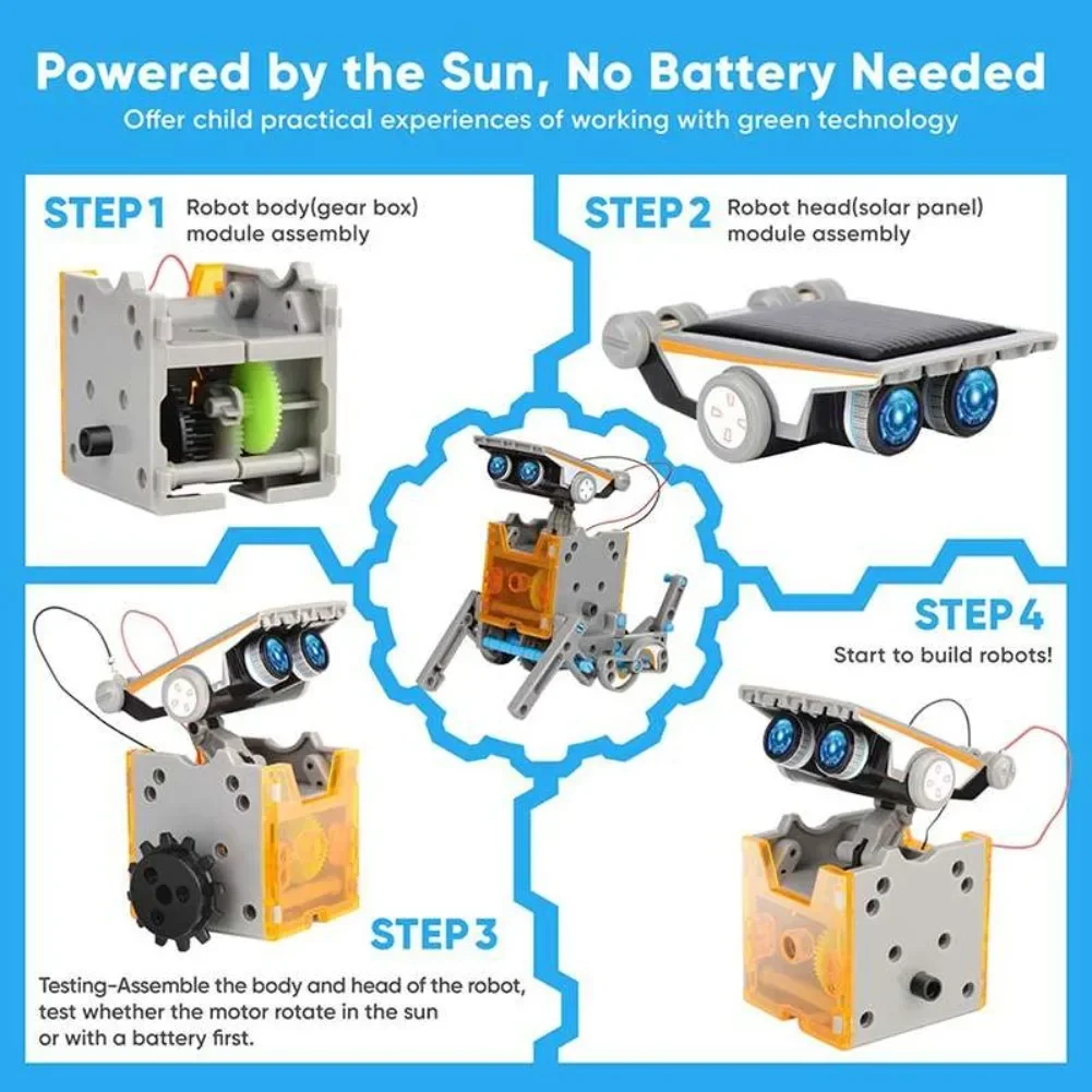 13 in 1 Solar Powered Robot Sc - огляд і ціна Science Toys
